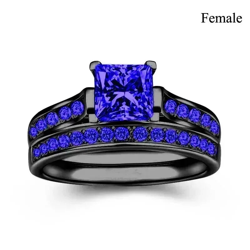Couple Dragon Ring Set