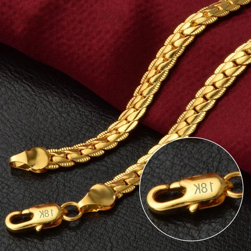 6mm Sideways Chain Necklace
