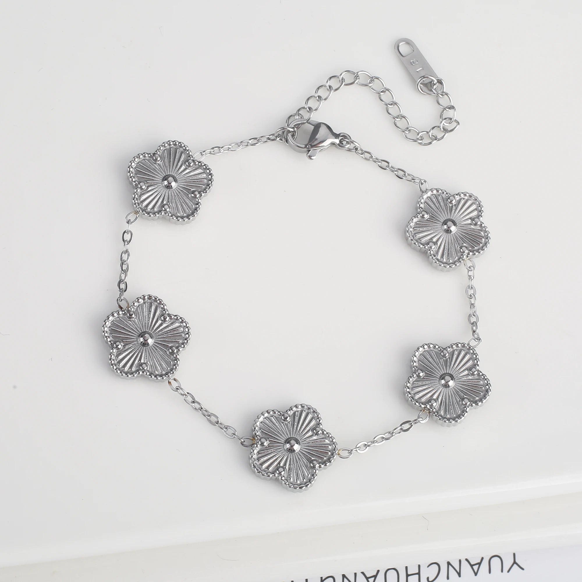 Clover Flower Steel Bracelet