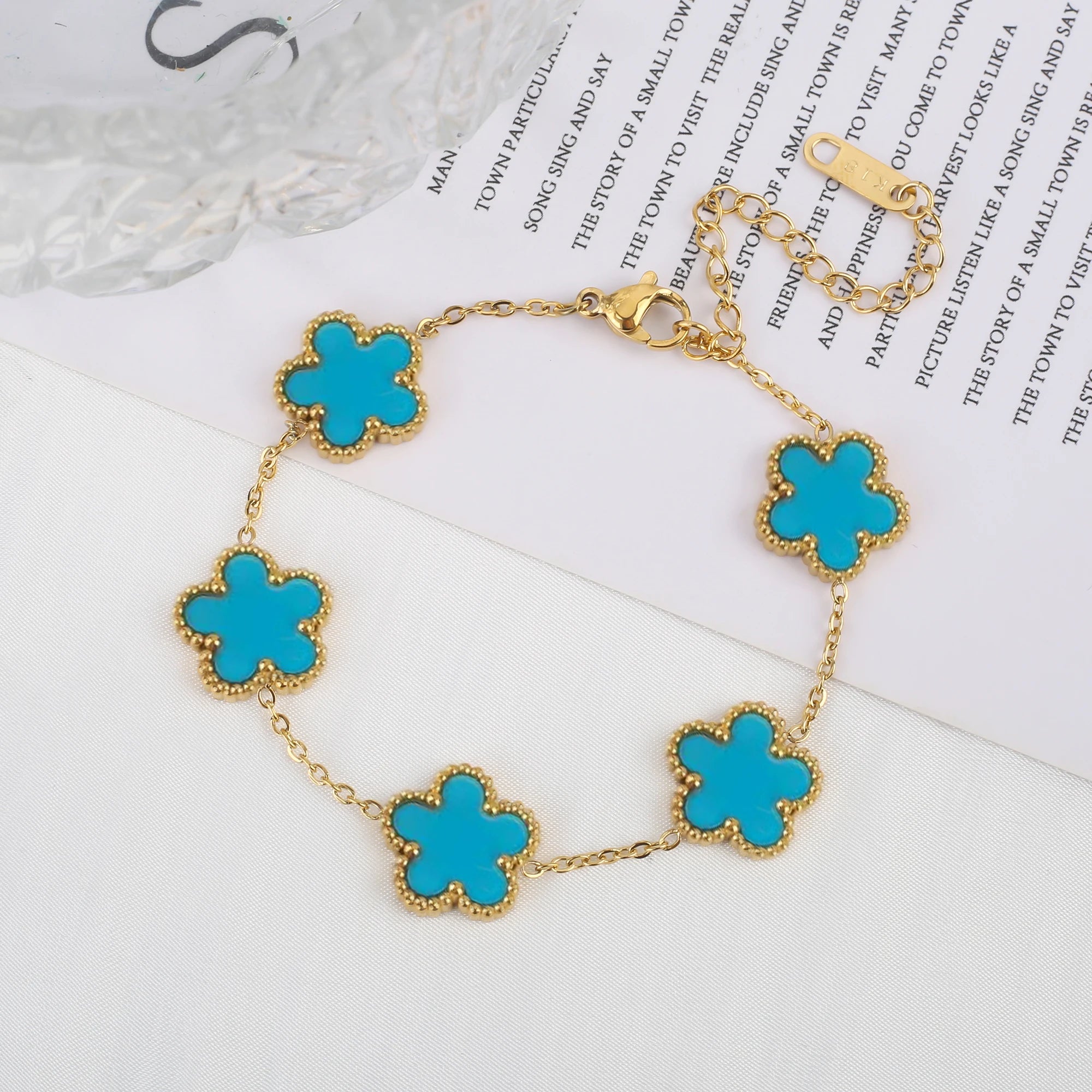 Clover Flower Steel Bracelet