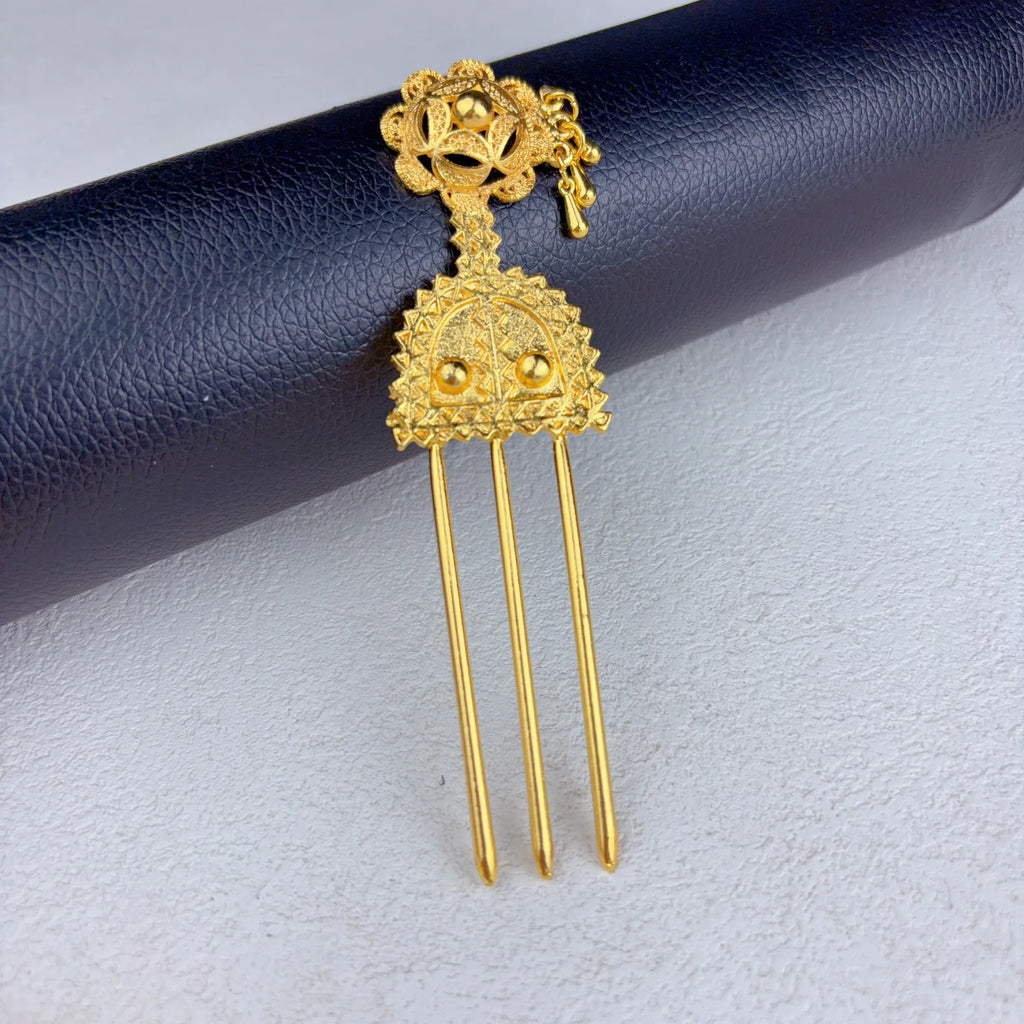 Royal Ethiopian-Inspired Gold-Plated Jewelry Set (6 PCS)