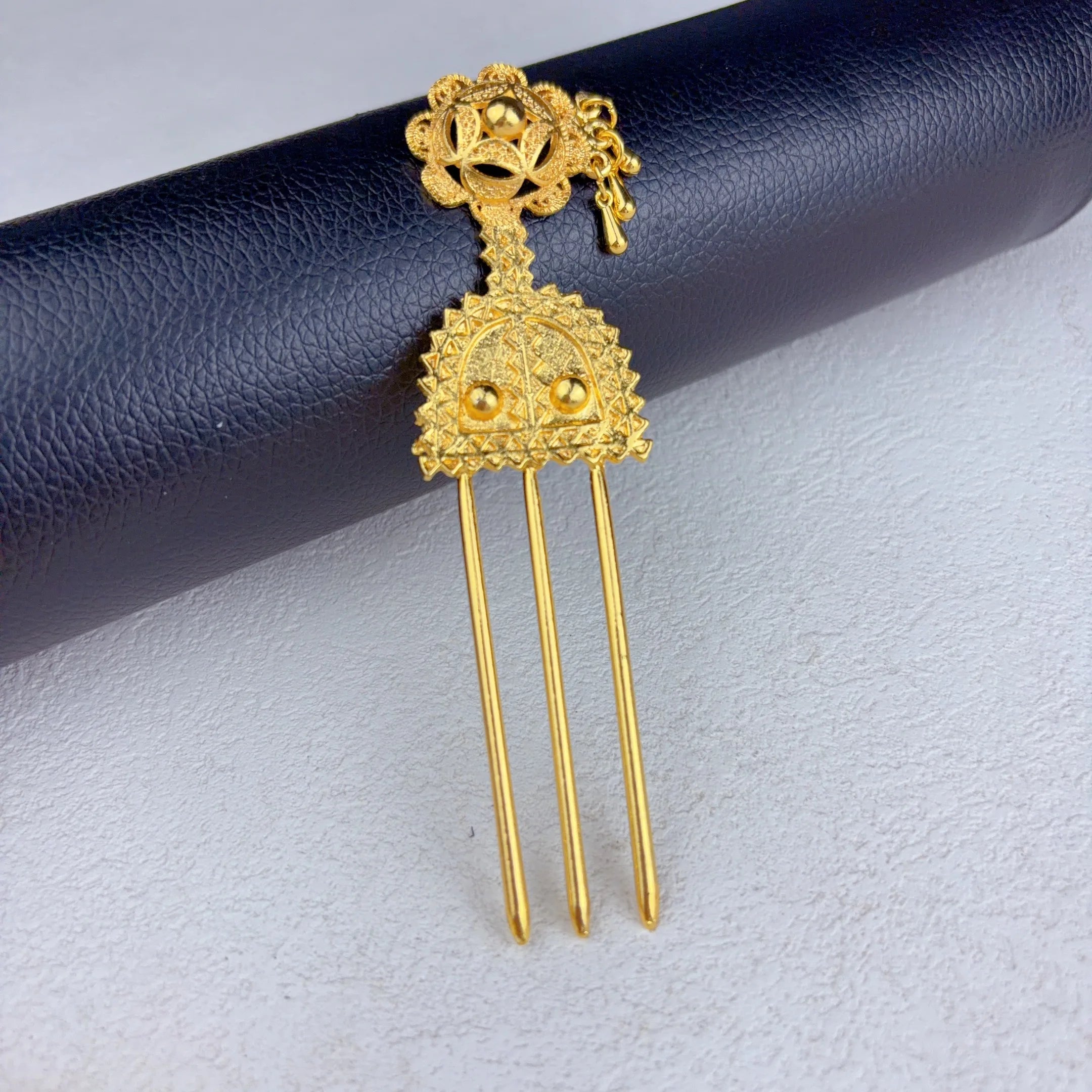 Royal Ethiopian-Inspired Gold-Plated Jewelry Set (6 PCS)
