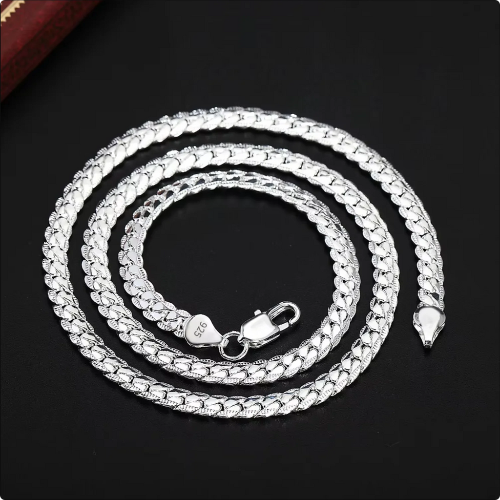 6mm Sideways Chain Necklace