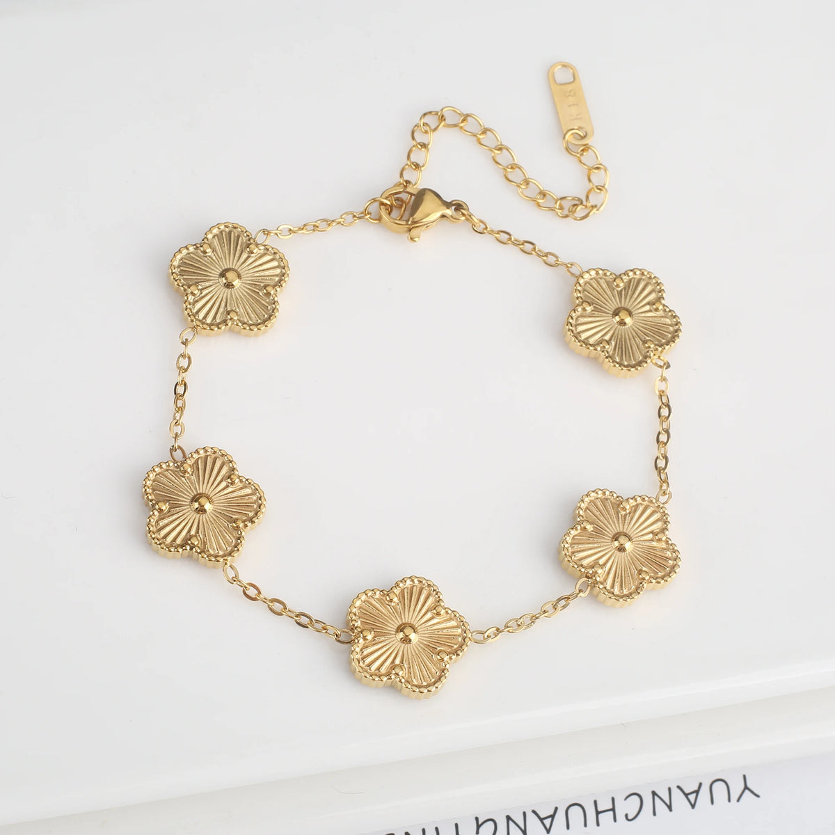 Clover Flower Steel Bracelet