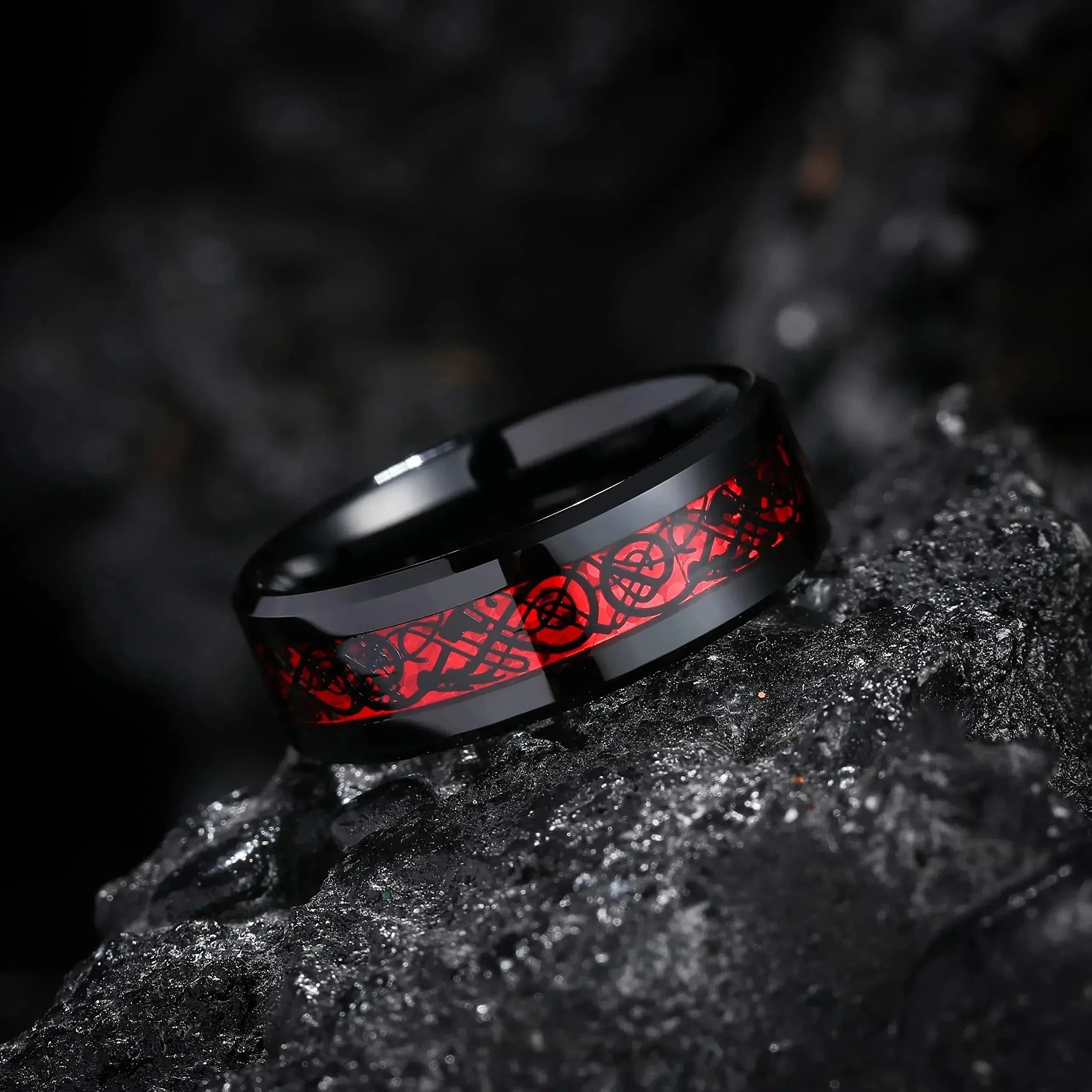 Couple Dragon Ring Set