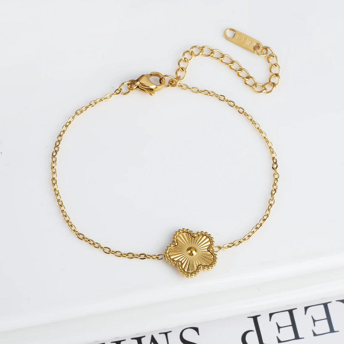 Clover Flower Steel Bracelet