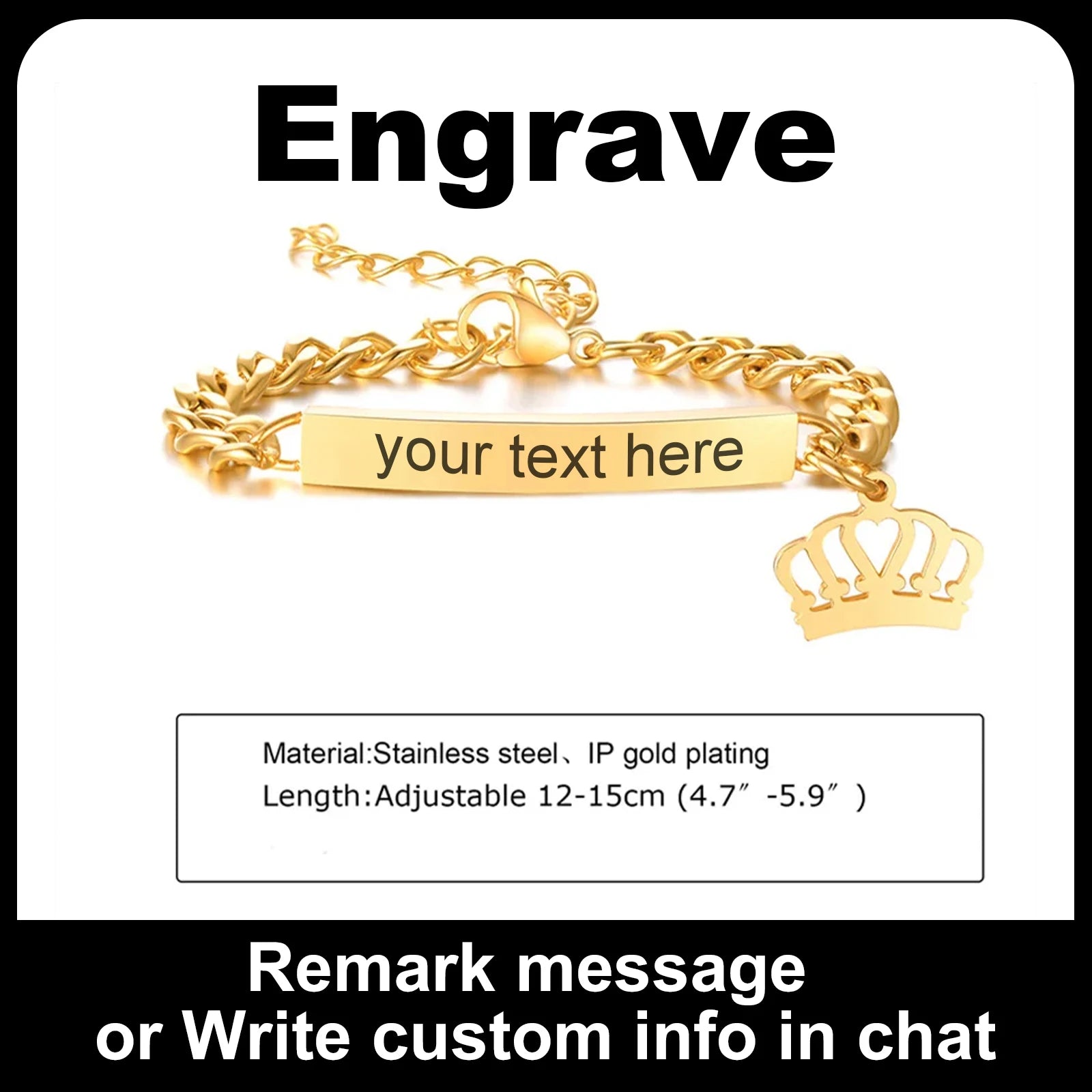 Custom Heart Name Bracelet