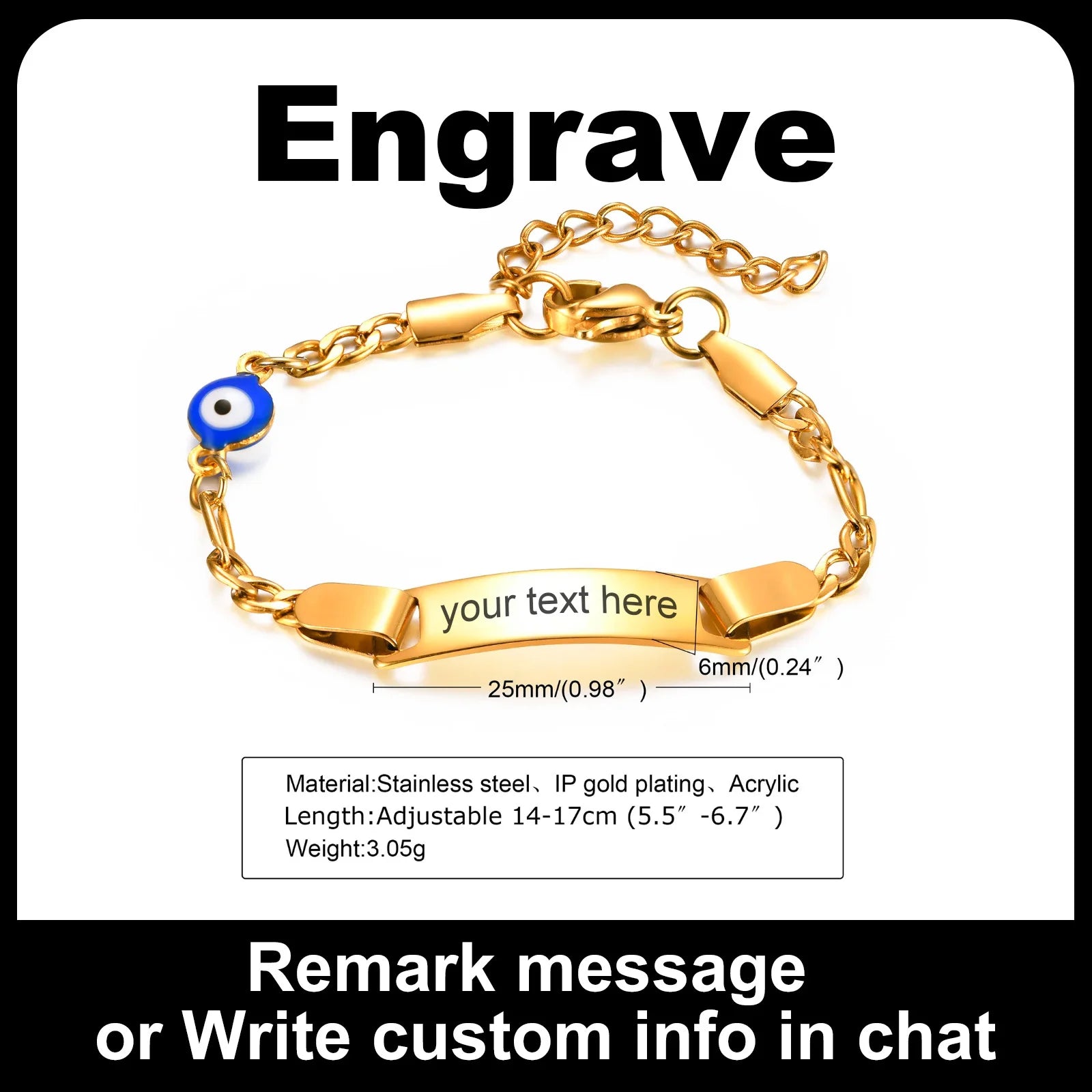 Custom Heart Name Bracelet