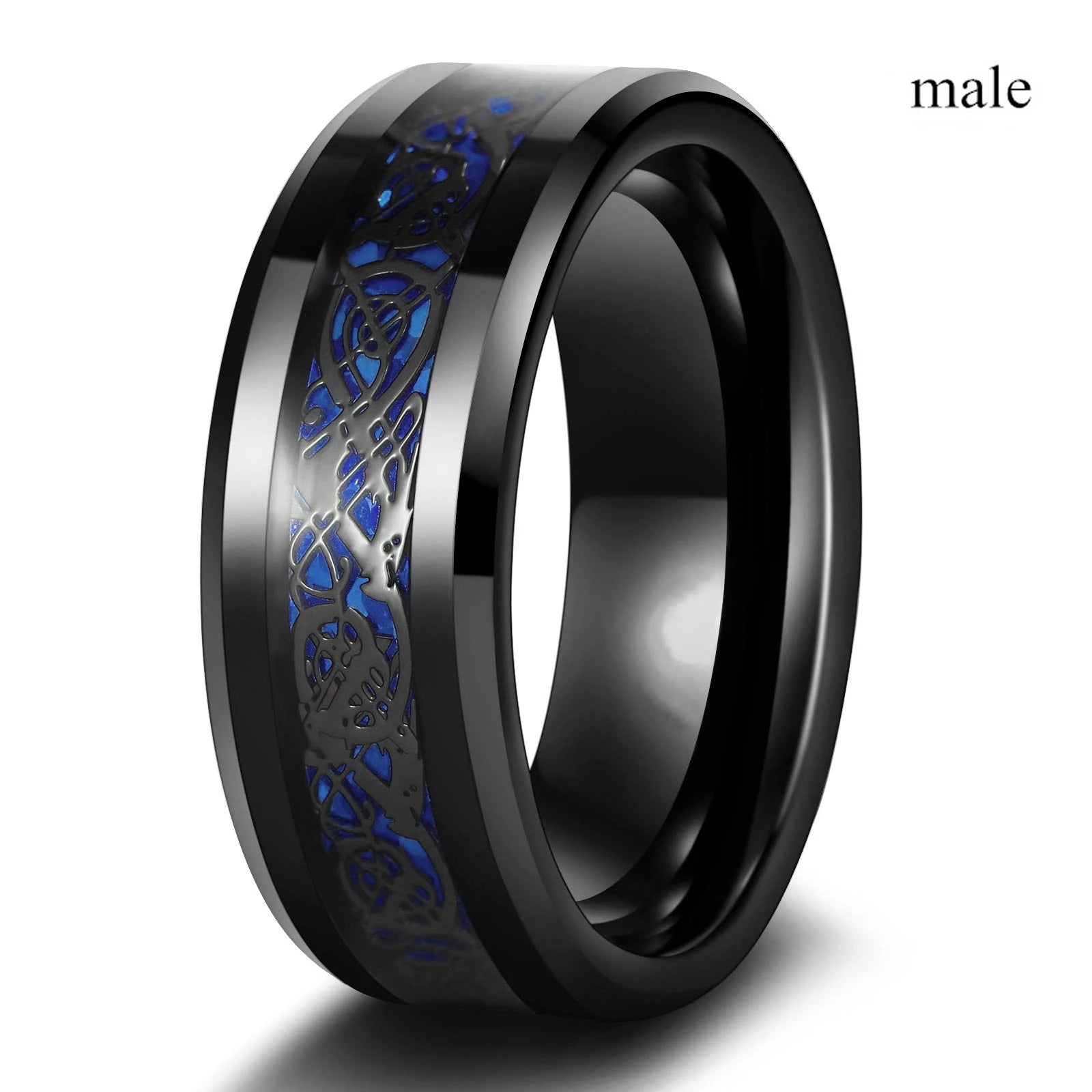 Couple Dragon Ring Set