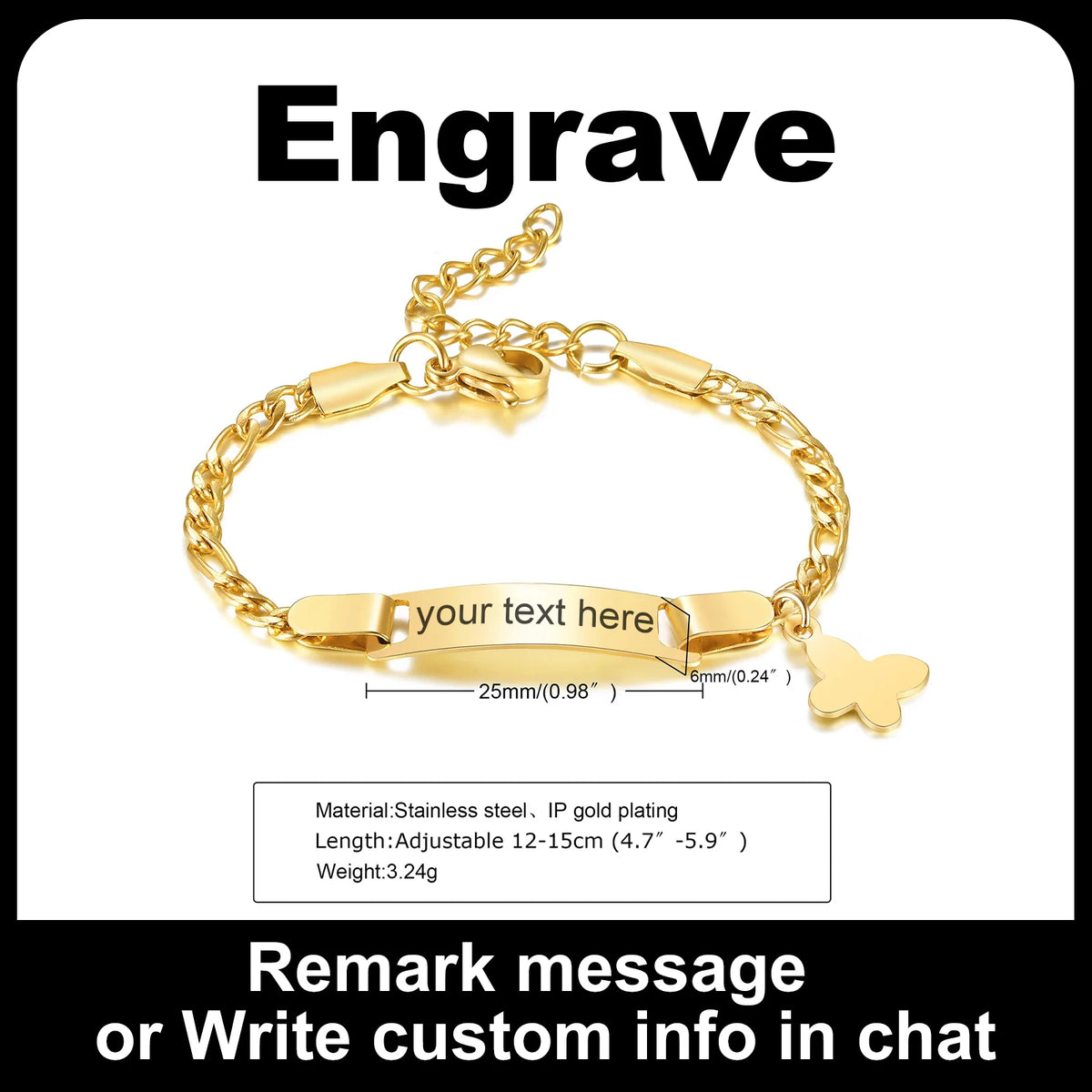 Custom Heart Name Bracelet