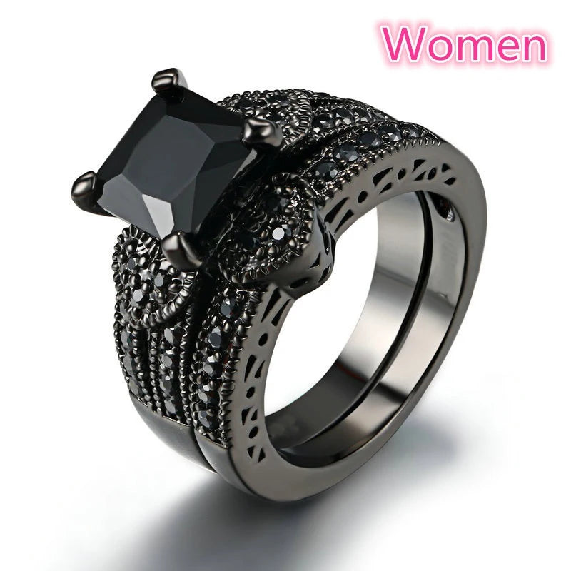 Couple Dragon Ring Set