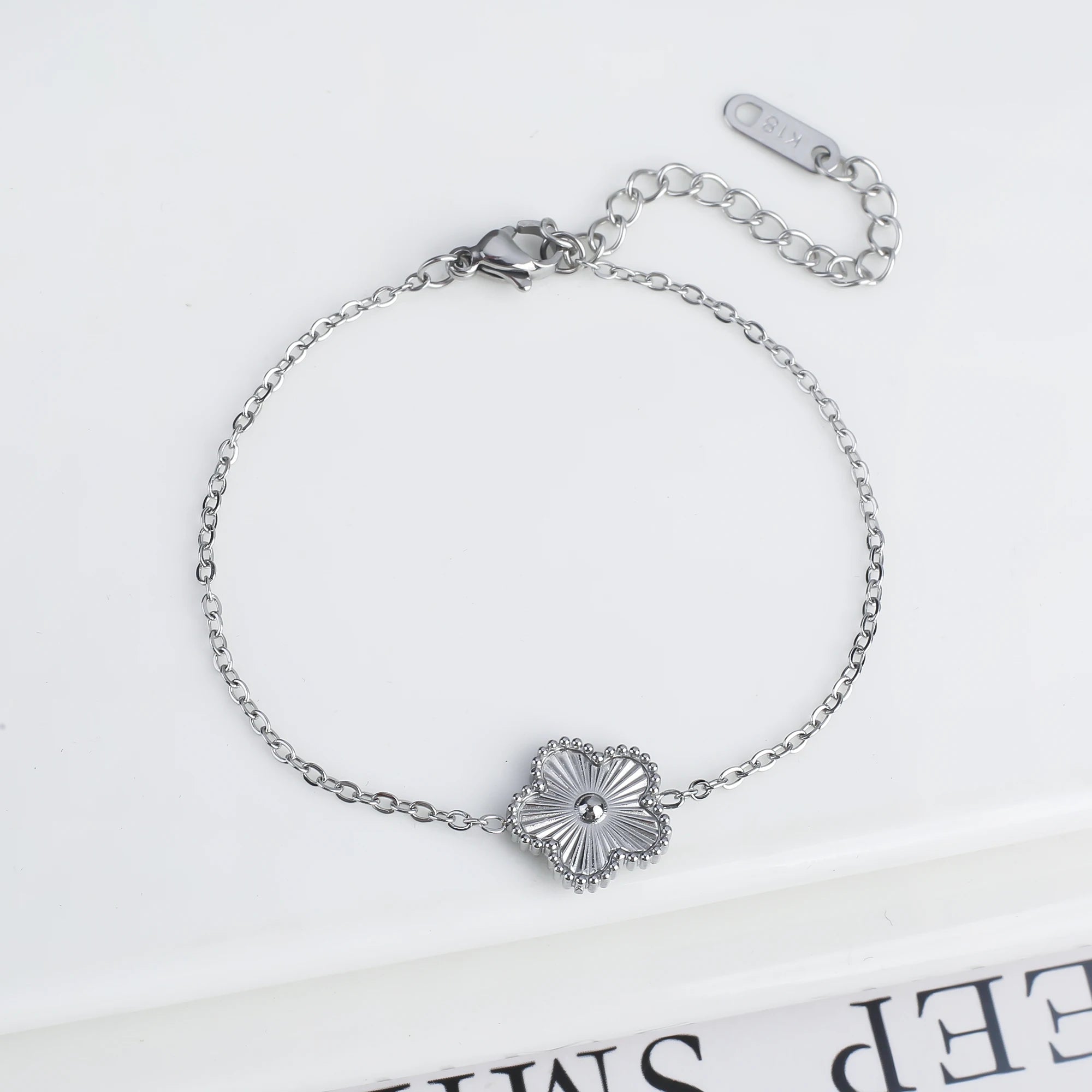 Clover Flower Steel Bracelet