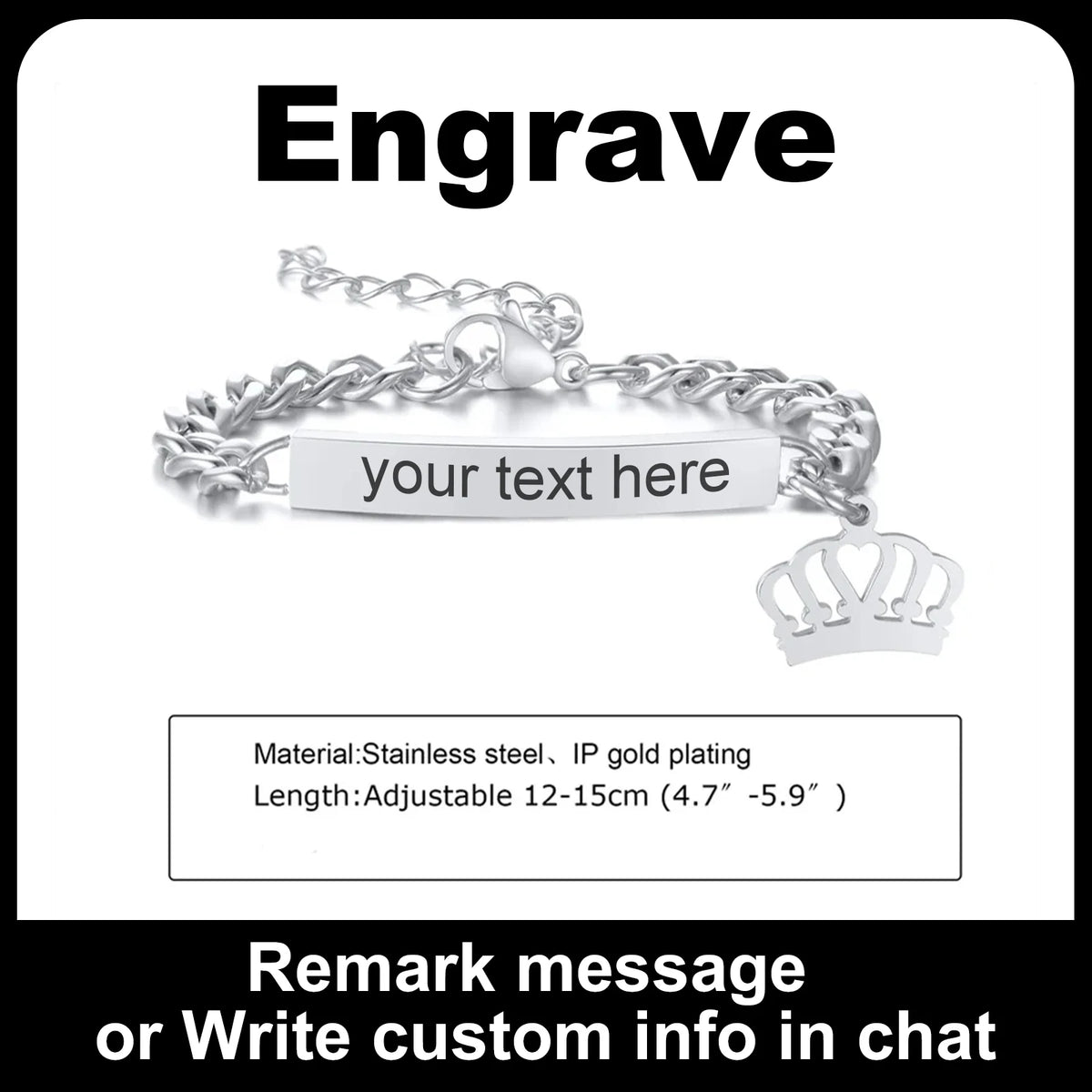 Custom Heart Name Bracelet