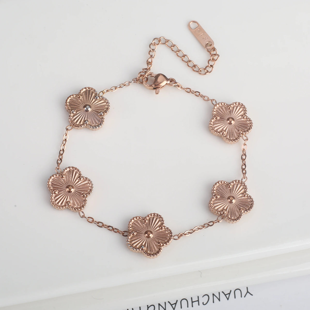 Clover Flower Steel Bracelet