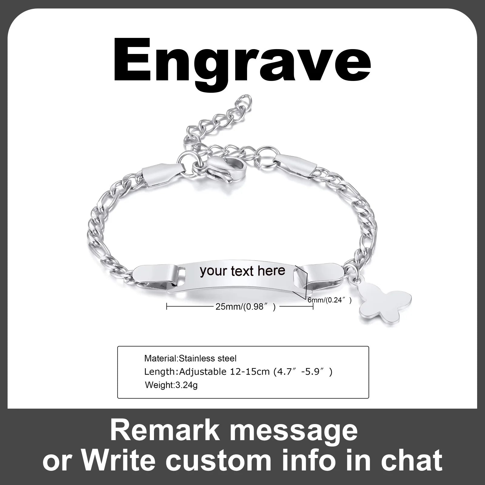 Custom Heart Name Bracelet