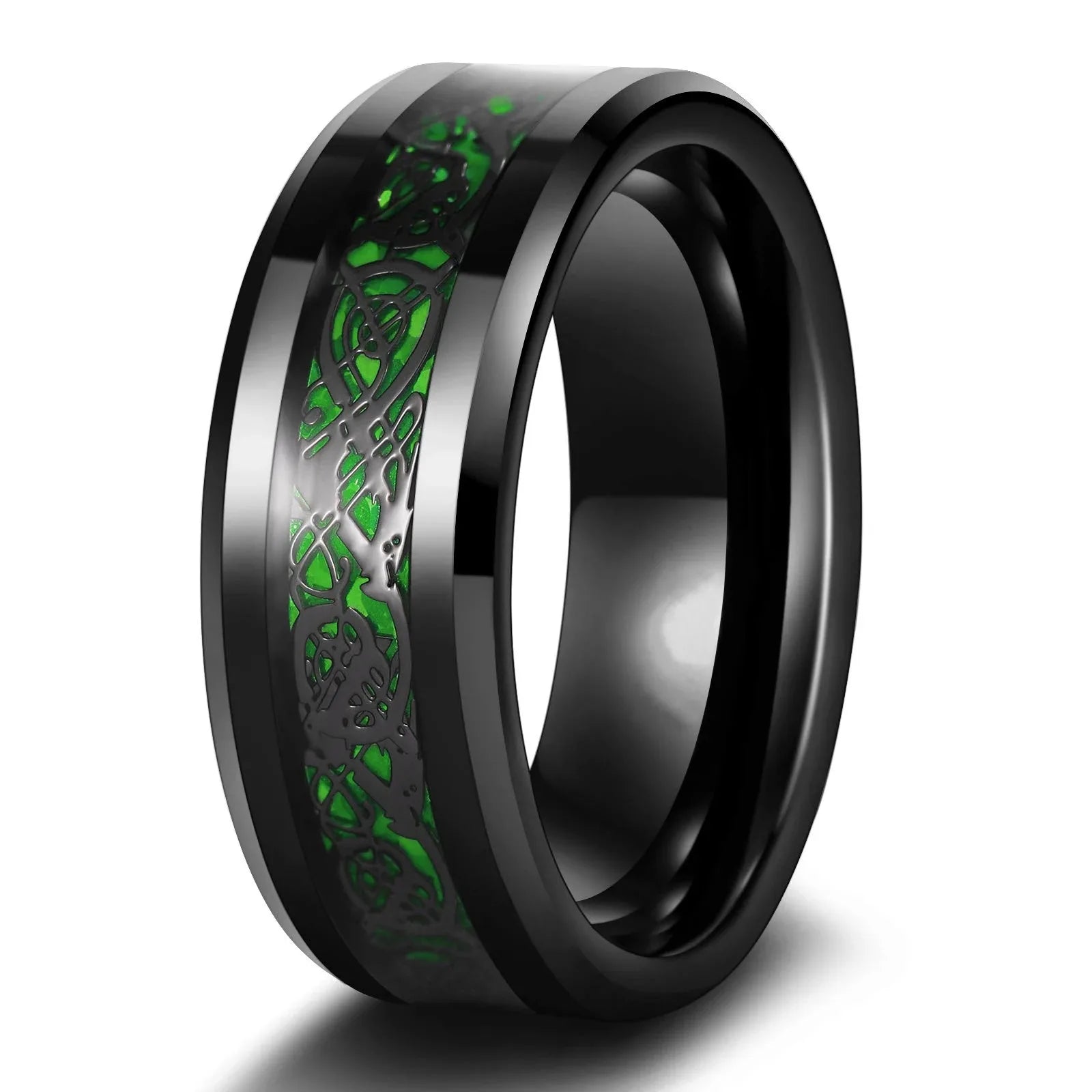 Couple Dragon Ring Set