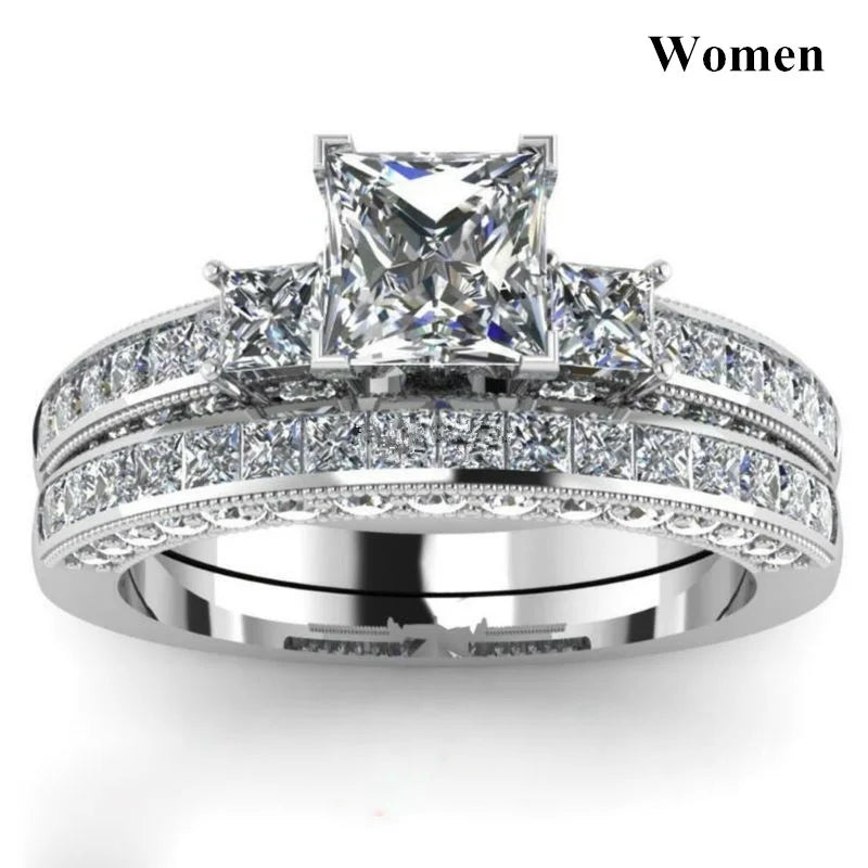 Couple Dragon Ring Set