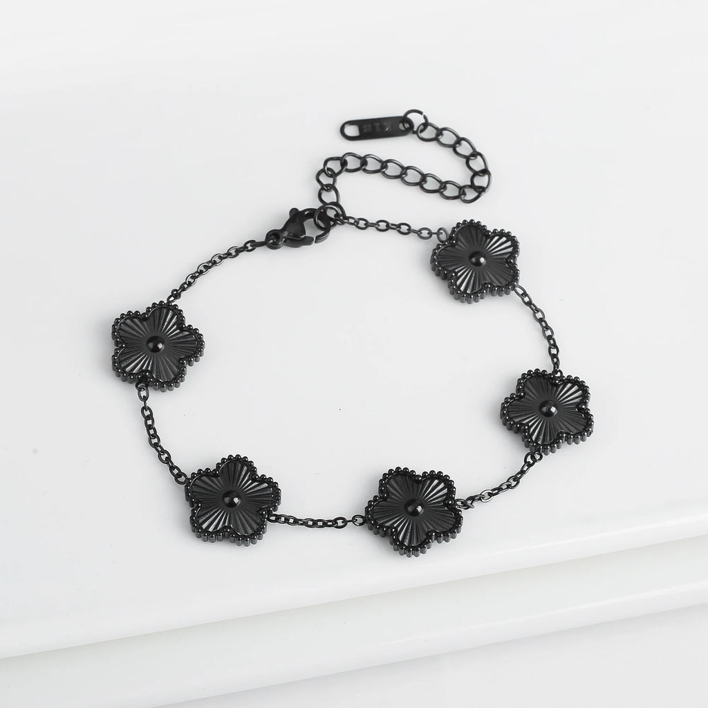 Clover Flower Steel Bracelet