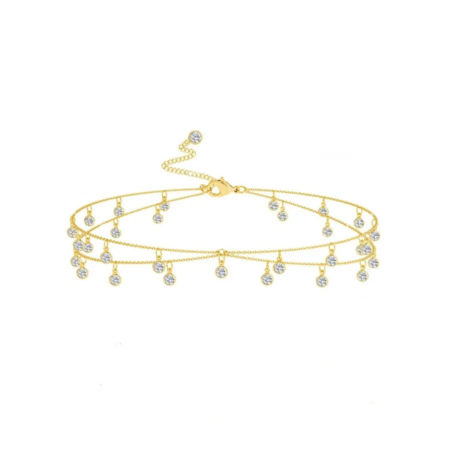 Boho Rhinestone Waist Chain