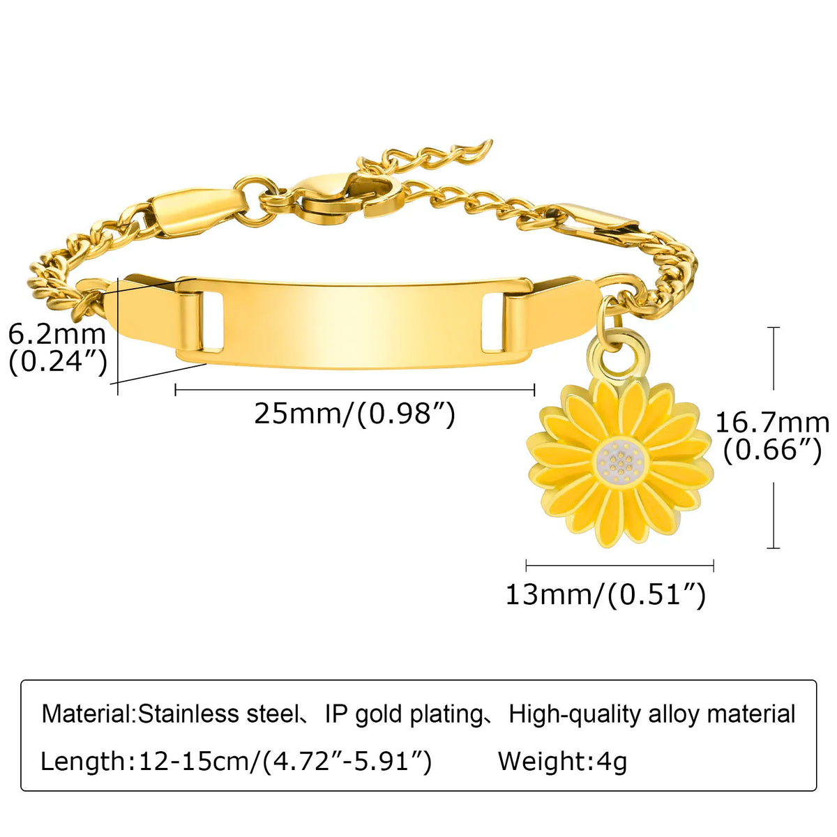 Custom Heart Name Bracelet